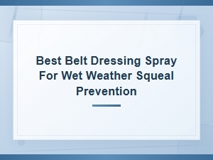 Best Belt Dressing Spray for Wet Weather Squeal Prevention