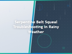 Troubleshooting Rainy Weather Serpentine Belt Sque